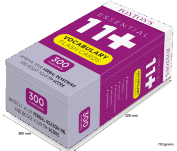 Foxton's 300 11 Plus Vocabulary Flash Cards with Synonyms & Antonyms - Image 1