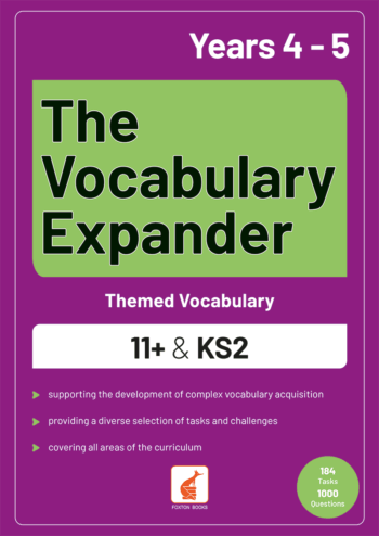 The Vocabulary Expander - Themed Vocabulary for 11+ & KS2 - Years 4 & 5 - Book 1 - Image 1