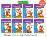 Complete KS1 Literacy Study and Practice Books Set for Ages 4-7 (Reception to Year 2)