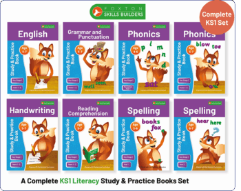 Complete KS1 Literacy Study and Practice Books Set for Ages 4-7 (Reception to Year 2) - Image 1