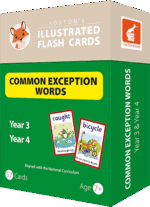 Common Exception Words Flash Cards - Year 3 & Year 4 Words